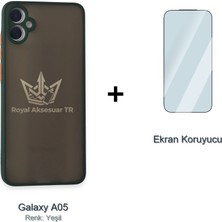 Royal Case Samsung Galaxy A05 Matte Crystal Kılıf + Temperli Ekran Koruyucu Paketi Ryc/montreal+Cam