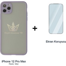Royal Case iPhone 12 Pro Max Matte Crystal Kılıf + Temperli Ekran Koruyucu Paketi Ryc/montreal+Cam