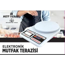 Net Terazi LCD Ekranlı Dijital Hassas Mutfak Terazisi Tartısı Baskülü