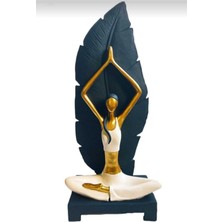Patienc Yoga Yapan Kız Dekoratif Biblo