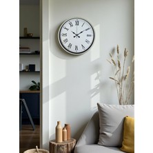 Karahanbey Zentime 36 cm Krem Dekoratif Duvar Saati