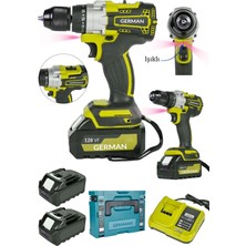 Pro Dynamic 128VF Çift Akülü Darbeli Çelik Mandren Vidalama Matkap