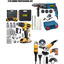 Powermax 24V Şarjlı Matkap Seti, Kırıcı, Delici ve Taşlama Uygulamaları