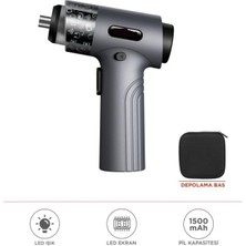 30 Parça LED Işıklı Mıknatıslı Şarjlı Tornavida Seti