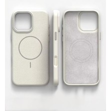 Kılıf House Iphone Uyumlu Deri Alcantara Magsafe Destekli Kılıf