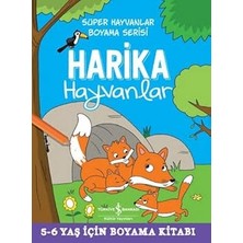 İş Bankası Kültür Yayınları Harika Hayvanlar - Süper Hayvanlar Boyama Serisi + Çıkartmalarla Kolay Matematik (8-9 Yaş): Eğlenerek Öğrenelim Set