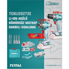 Iki Parça Li-On Akülü Kömürsüz Vidalama ve Şarjlı Set