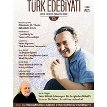 Türk Edebiyatı Dergi 625.SAYI Kasım 2025
