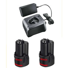 Bosch Gba 12V 2.0AH Profesyonel Akü Çift ve Gal 12V-20 Şarj Cihazı