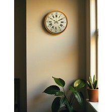 LTG Nova Zentime 36 cm Turuncu Dekoratif Duvar Saati