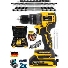 Şarjlı 980F Kömürsüz Çelik Mandren Darbeli Matkap 10MM Vidalama