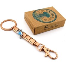 Solfera Deniz Anası Okyanus Resif Rose Paslanmaz Çelik Charm Çanta Süsü Anahtarlık KY098