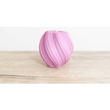 Medite Dekoratif Desenli Soya Wax Mum