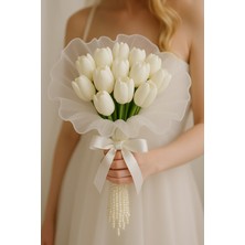 Özbience Şık ve Zarif Incili Gelin Çiçeği, Nikah ve Düğün Buketi Seçeneği