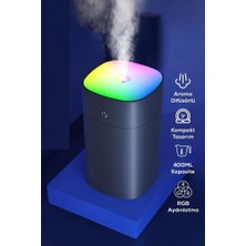 Tüftürük Hava Nemlendirici ve Rgb Işıklı Buhar Makinesi 400ML