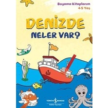 İş Bankası Kültür Yayınları Denizde Neler Var?: Boyama Kitaplarım 4-5 Yaş + Çarpım Tablosu Alıştırma Kitabı Set