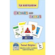 Ilk Kartlarım - Colours And Shapes: Temel Bilgiler 3+ Yaş + Zekanı Geliştir - Dev Makineler Etkinlik + 1 Kitap Set
