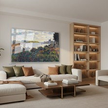 Tablonhazır Yatay Cam Tablo Salon Duvar Tablosu Yatay Cam Vintagemanzara3 Yeni Ev Hediyesi Ofis Tablosu