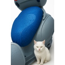 Vespa Gts 300 Mavi Motosiklet Deri Sele Kılıfı Örtüsü Brandası