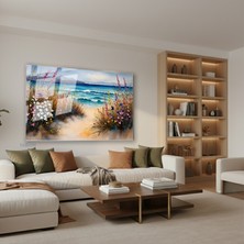 Tablonhazır Yatay Cam Tablo Salon Duvar Tablosu Yatay Cam Doganinrenkleri7 Yeni Ev Hediyesi Ofis Tablosu