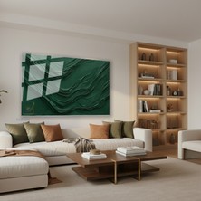 Tablonhazır Yatay Cam Tablo Salon Duvar Tablosu Yatay Cam Yesilcizgiler2 Yeni Ev Hediyesi Ofis Tablosu