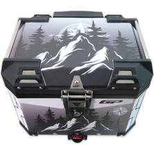 Kaly GP Kompozit DSN05 37 LT Alüminyum Motosiklet Çantası Üniversal Desenli