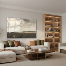 Tablonhazır Yatay Cam Tablo Salon Duvar Tablosu Yatay Cam Klasik Manzara 11 Yeni Ev Hediyesi Ofis Tablosu