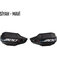 Kaly Bajaj Pulsar 200 NS Elcik Koruma Takımı Siyah Mavi