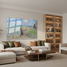 Tablonhazır Yatay Cam Tablo Salon Duvar Tablosu Yatay Cam Vintageucurummanzarası Yeni Ev Hediyesi Ofis Tablosu