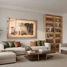 Tablonhazır Yatay Cam Tablo Salon Duvar Tablosu Yatay Cam Eskiroma Yeni Ev Hediyesi Ofis Tablosu