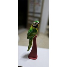 Özbience Canlı Renkli 40 cm Papağan Figürlü Dekoratif Ev Eşyası