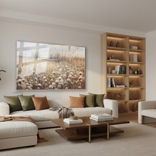 Tablonhazır Yatay Cam Tablo Salon Duvar Tablosu Yatay Cam Vintagekirmanzarasi Yeni Ev Hediyesi Ofis Tablosu