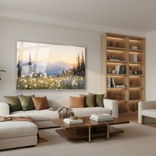 Tablonhazır Yatay Cam Tablo Salon Duvar Tablosu Yatay Cam Dogamanzarasi9 Yeni Ev Hediyesi Ofis Tablosu