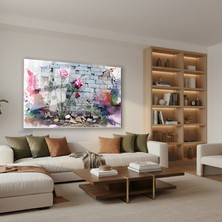 Tablonhazır Yatay Cam Tablo Salon Duvar Tablosu Yatay Cam Soyutsanat8 Yeni Ev Hediyesi Ofis Tablosu