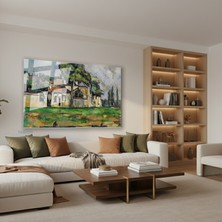 Tablonhazır Yatay Cam Tablo Salon Duvar Tablosu Klasik Manzara 45 Yeni Ev Hediyesi Ofis Tablosu