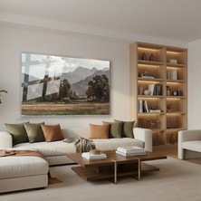 Tablonhazır Yatay Cam Tablo Salon Duvar Tablosu Yatay Cam Klasik Manzara 15 Yeni Ev Hediyesi Ofis Tablosu