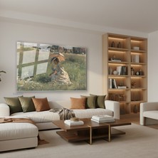 Tablonhazır Yatay Cam Tablo Salon Duvar Tablosu Yatay Cam Vintagesemsiyelikadin Yeni Ev Hediyesi Ofis Tablosu