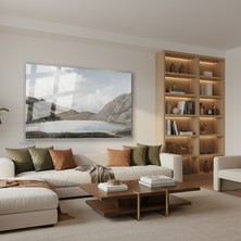 Tablonhazır Yatay Cam Tablo Salon Duvar Tablosu Yatay Cam Vintagedaggolmanzarasi3 Yeni Ev Hediyesi Ofis Tablosu