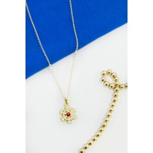 Özbience Parlak Gold Kar Tanesi Figürlü Christmas Kolye 45 Cm, Şık ve Hediye Alternatifi