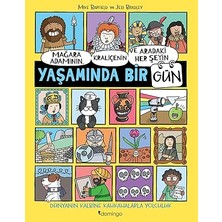 Domingo Yayınevi Mağara Adamının Kraliçenin ve Aradaki Her Şeyin Yaşamında Bir Gün + Hadi Gezelim - Ormanda Ilkbahar: Ara-Bul Kitabı Set