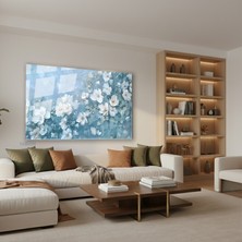 Tablonhazır Yatay Cam Tablo Salon Duvar Tablosu Yatay Cam Soyutciceksanati Yeni Ev Hediyesi Ofis Tablosu