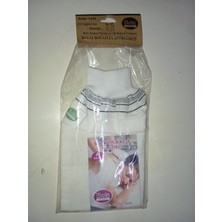 Bote Naturel Beyaz Boğazlı Lastikli Kese