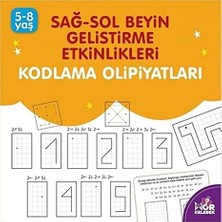 Mor Kelebek Sağ-Sol Beyin Geliştirme Etkinlikleri: Kodlama Olimpiyatları + Hayal Et, Çiz, Boya ve Süsle 2 + 4 Kitap Set