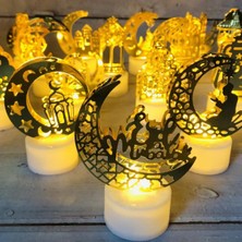 Özbience Ramazan Kandili LED Mum, Masa ve Oda Süsü, Bayram Hediye