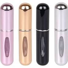 Özbience Mini Parfüm Şişesi 4'lü Set, Doldurulabilir, Taşınabilir, Çanta Boyu