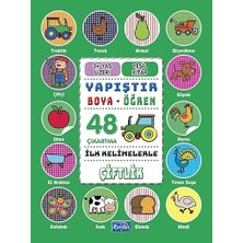 Parıltı Yayınları Ilk Kelimelerle Çiftlik - Yapıştır-Boya-Öğren + 2 Kitap Set