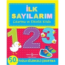İş Bankası Kültür Yayınları Ilk Sayılarım - Çıkartma ve Etkinlik Kitabı + Süper Çengel Bulmaca + Hayvanlar - Nokta Birleştirme + 7 Kitap Set