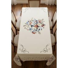 Dertsiz Canlı Renkli Masaörtüsü Dijital Baskı Leke Tutmaz Masa Örtüsü