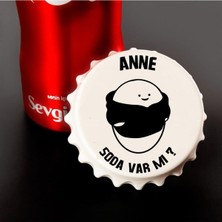 Özbience Renkli Anne Soda Varmı Baskılı Magnet Açacak, Pratik ve Şık Tasarım