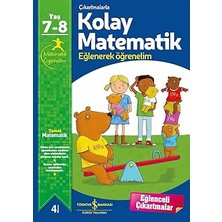 İş Bankası Kültür Yayınları Çıkartmalarla Kolay Matematik (7-8 Yaş): Eğlenerek Öğrenelim 7-8 Yaş + 3 Kitap Set
